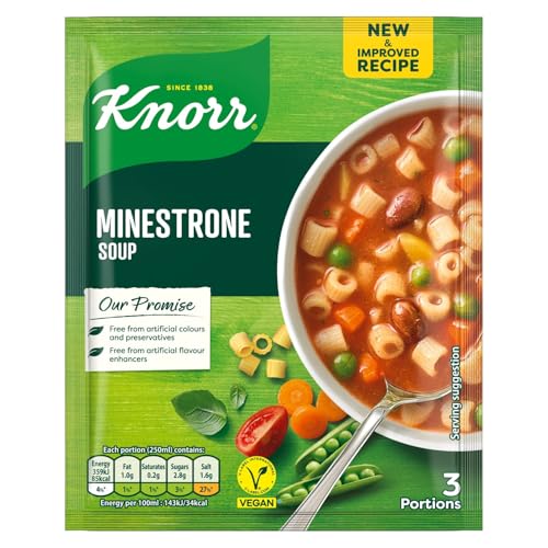 Knorr Minestrone Packet Soup Mix 78g Pack of 3 Irish Recipe