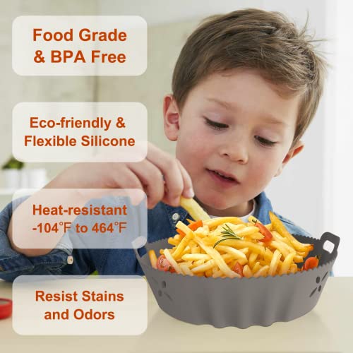 Air Fryer Silicone Liners Reusable Air Fryer Liners
