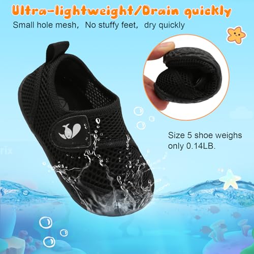 Image of FEETCITY Toddler Water Shoes Boys Girls Swim Shoes Quick Dry Kids Aqua Socks Barefoot for Beach Swimming Pool