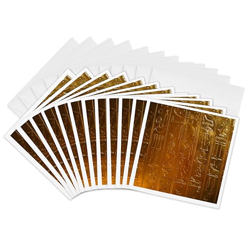 Cartes de vœux avec hiéroglyphes égyptiennes pour envoyer un message unique et élégant en lot
