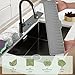 Volminex Silicone Kitchen Sink Mat, Splash Guard for Kitchen Sink, Faucet Mat, Anti-Drip Tray, Drainage Mat to Protect Worktop (Grey, 42 cm)
