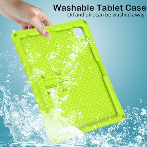 Étui enfants compatible iPad 12.9 coque antichoc EVA vert - 5