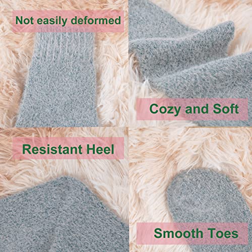 Marchare Women's Fuzzy Socks - Warm, Thick, Fluffy, Cozy Wool Socks for Women, Sizes 5-114