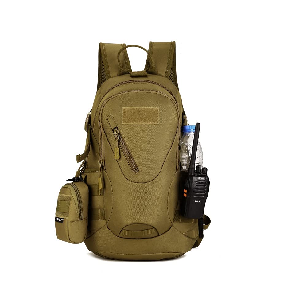 Wodoodporna torba taktyczna Molle 20 l, 25 l, 30 l, 40 l, męski plecak wojskowy, nylonowy, wspinaczka, wędkowanie, polowanie, plecak, S423- 20l-tan, rozmiar uniwersalny