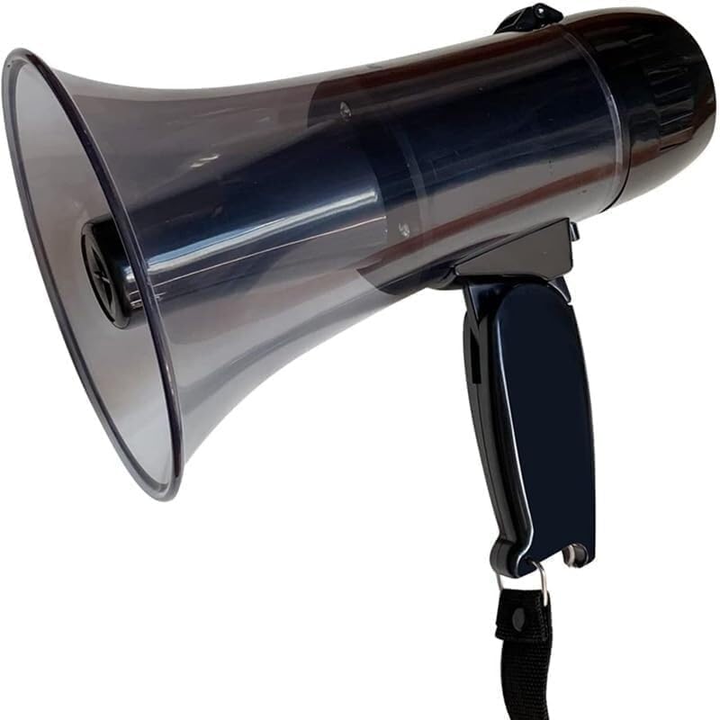 Handheld Megaphone Siren Alarm Mode Megaphone Speaker with 240 Seconds of Recording and Speaker Clear Sound
