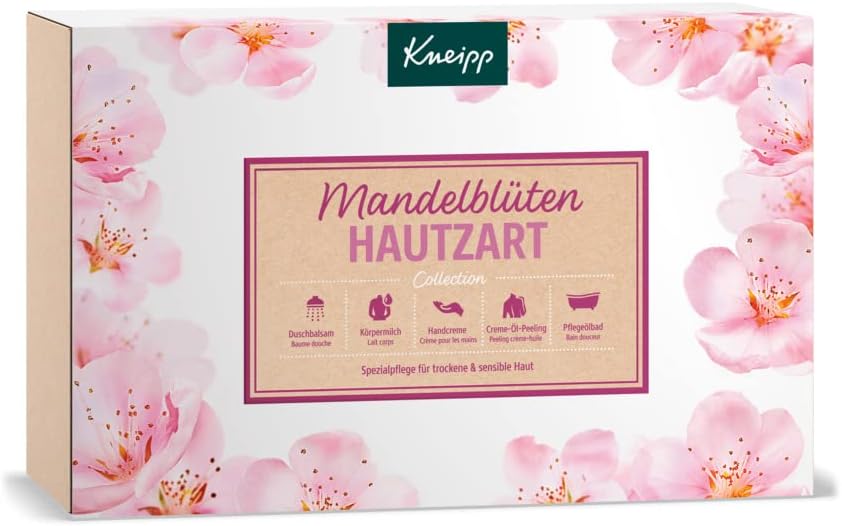 Kneipp Reward Set Almond Blossom Pores and skin Tart Assortment – Chosen Almond Oil & Almond Blossom Greatest Vendor: Bathe Balm, Care Oil Tub, Cream Oil Exfoliation, Delicate Physique Milk & Hand Cream – Preferrred Reward