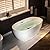 WOODBRIDGE 59" Acrylic Freestanding Bathtub Contemporary Soaking Tub with Oil Rubbed Bronze Overflow and Drain,White