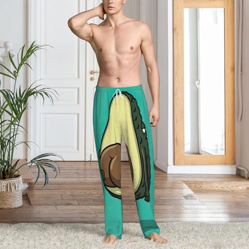 Pantalon de pyjama homme polaire imprimé avocat idéal pour cocooning