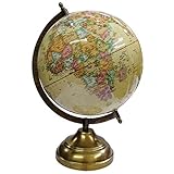 Fácil de leer la esfera geográfica, el Globo muestra nombres de países, fronteras políticas, capitales, ciudades importantes y más.