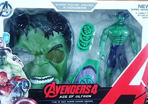 Fortune Pearl Avenger Super Hero Action Figure For Boys With Hulk Mask Wrist Band With Shooting Discs And Hulk Superhero Action Figure Toys For Kids, Green (B09P1SCRG9) Amazon Price History, Amazon Price Tracker