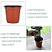 GROWNEER 120 Pcs 4 Inch Nursery Plant Pots for Plants with 15 Labels, Plastic Seed Starter Kit for Indoor & Outdoor Gardening, Seedling Transplant, and Flower Growing Planter