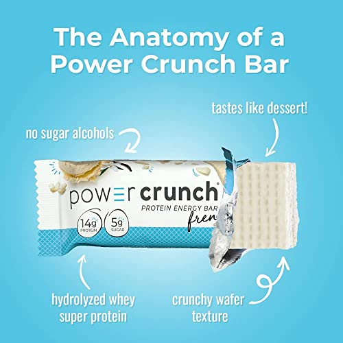 Power Crunch Barras Proteicas Whey, Sabor Vainilla y Chocolate miniatura 7