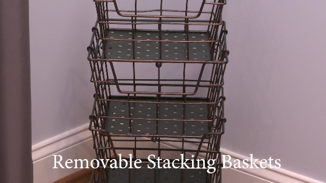 ★ Akari ★ WALLABY BASKET STAND Black 2a9f4dac-046e-4700-b53e-