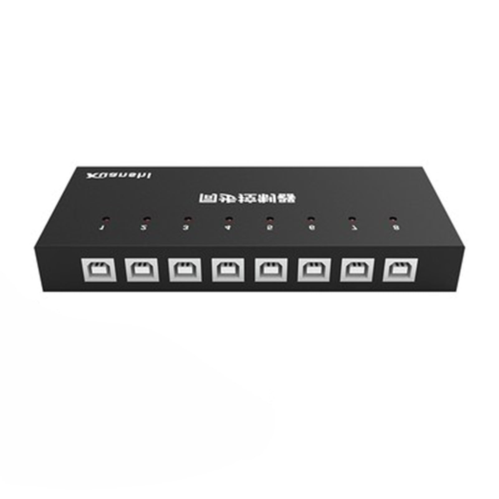 8-Port DNF USB Keyboard & Mouse Synchronizer，USB KVM Switch & Distributor for Gaming Studios, Surveillance, Stock Market, and Office Use-image-35