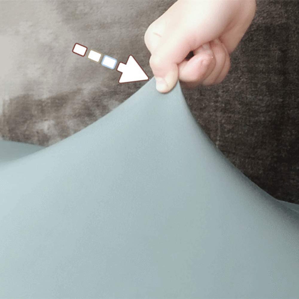 Fodera Elastica Per Testiera Del Letto - Singolo, Matrimoniale, Queen, King - Proteggi E Decora (Blu, Lunghezza 90-110cm)
