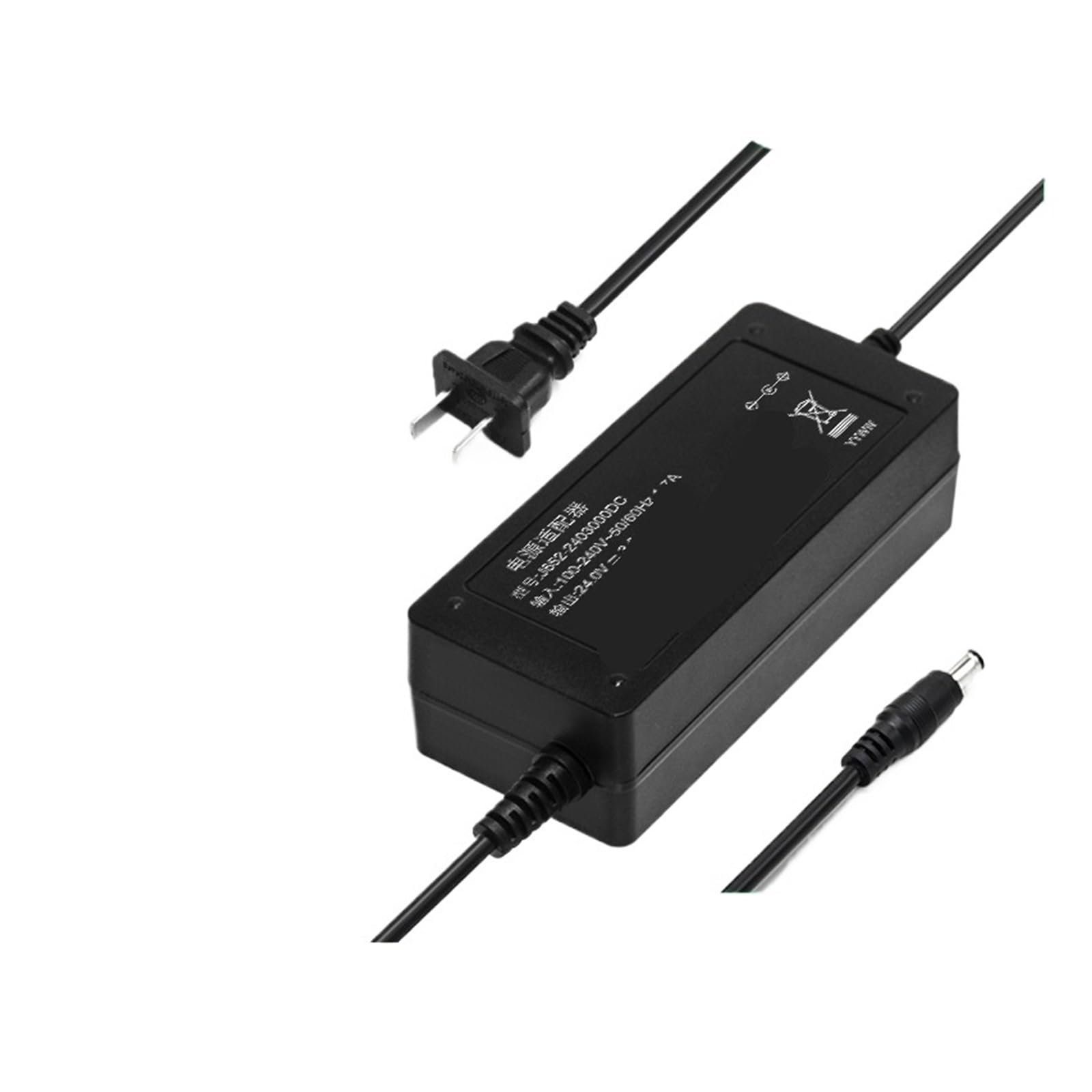 Fuente de alimentación conmutada 24V 2A con adaptador regulado CC sin parpadeos