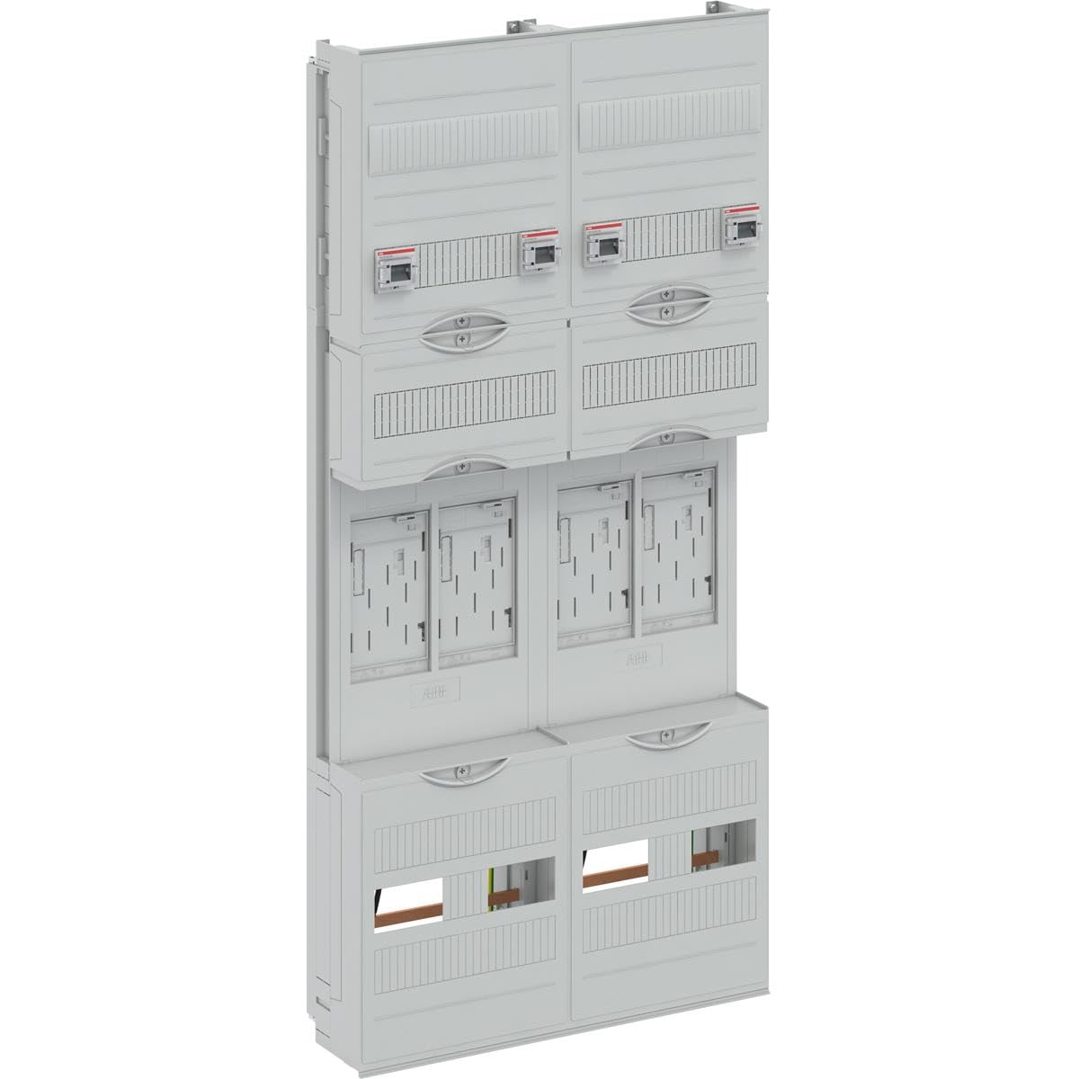 STRIEBEL & JOHN BF27T4 Zählerfeld, Baureihe ComfortLine, 7-reihig, lichtgrau (2CPX054129R9999)