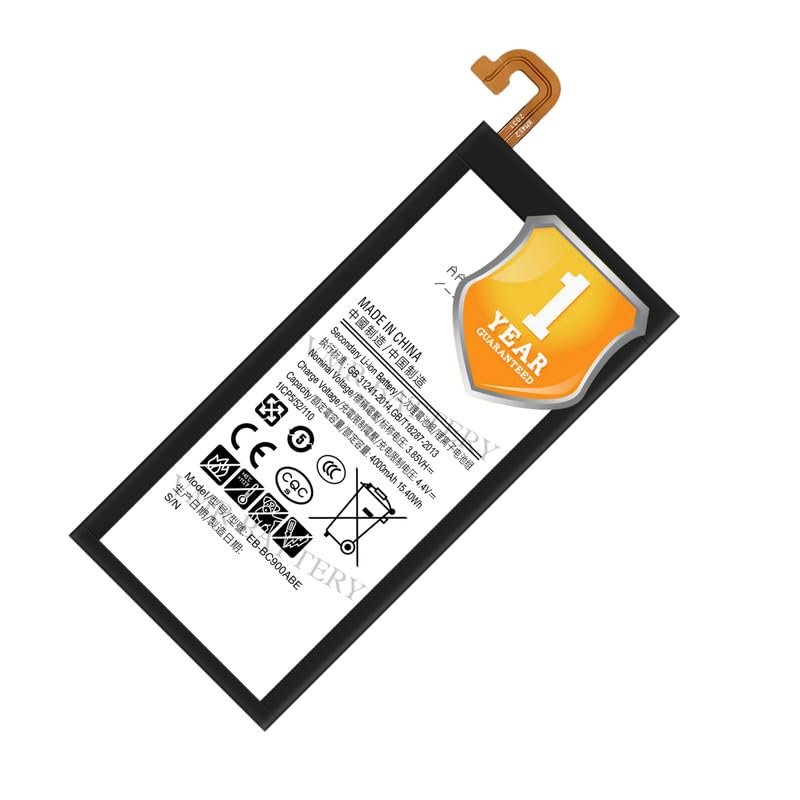 Image of Original EB-BC900ABE Battery Compatible for Samsung Galaxy C9 Pro (SM-C9000, SM-C900F, SM-C9008, SM-C900Y) - (4000mAh) - 1 Year Warranty K7