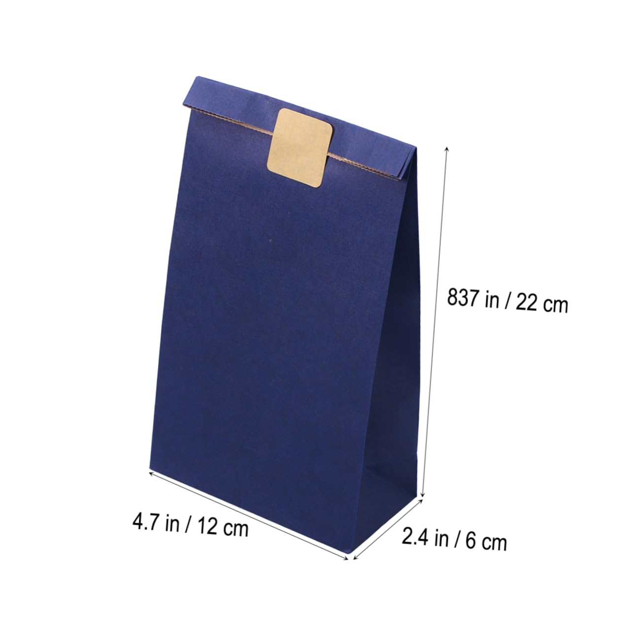 SHERCHPRY 120stücke Papiertüten Bunt Geschenktaschen Papier Kraftpapiertüten Ohne Henkel Partytüten Geburtstagstüten Flacher Boden Stabil Vielseitig Einsetzbar