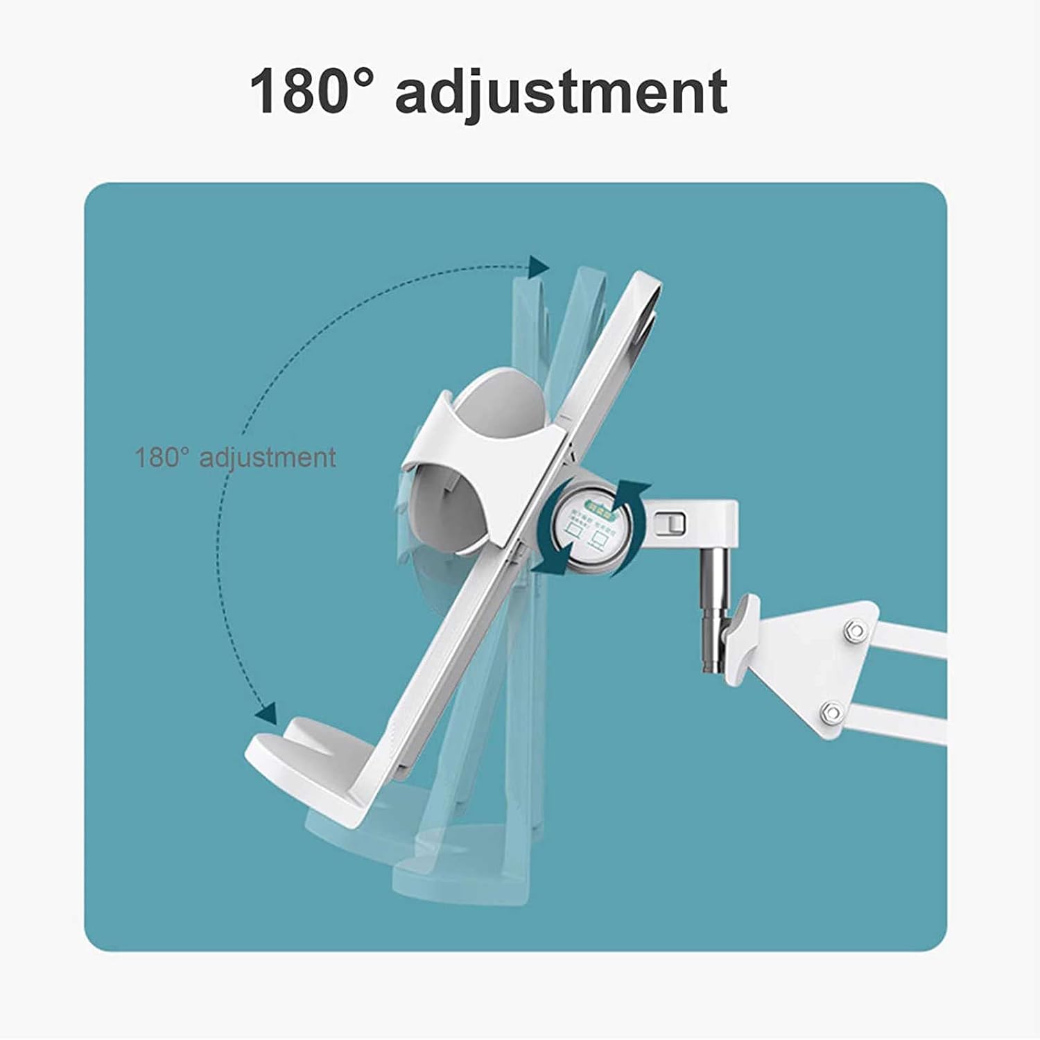 Desktop Reading Mount Holder, Adjustable Book Stand with Clamp - Portable and Sturdy Desktop Reading Mount Holder for Textbooks, Cookbooks, and More.