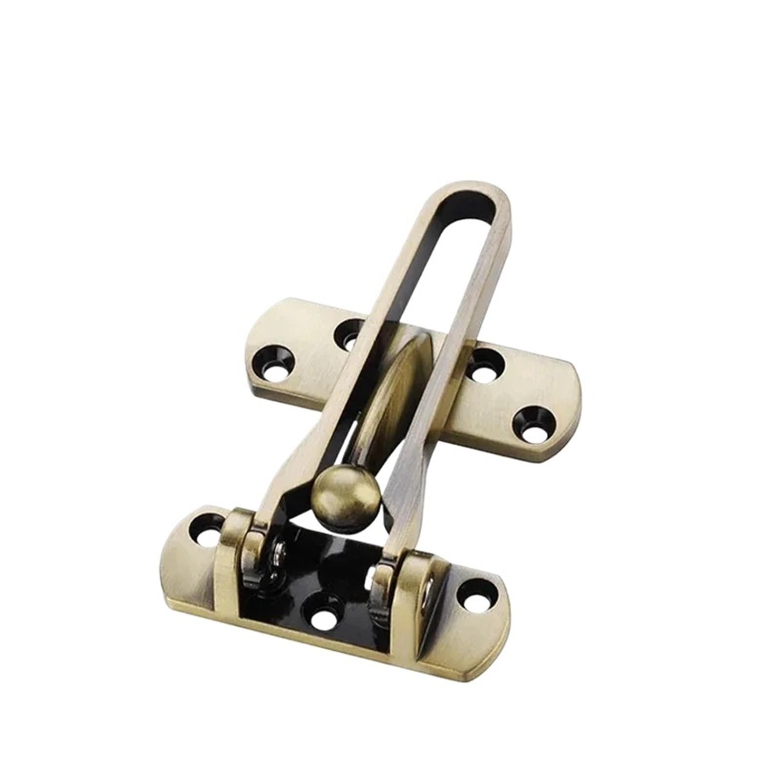 Swing Bar Door Lock 3pcs Insurance Door Bolt Anti-Theft Buckle Chain Stainless Safety Bedroom Hotel(Yellow)
