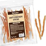Afreschi Soft Chicken Dog Treats, All Natural, High-Protein, Healthy & Easily Digestible, Grain-Free Puppy Chews, Human Grade Training & Rewards Dog Snacks, Chicken Sticks, 16 oz Pack