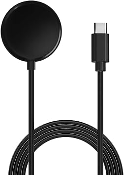 Compatible with Google Pixel Watch Charger, USB Type C Charging Cable Dock Cradle ONLY for Google Pixel 1 Watch 3.3ft / 100cm USB-Type C, Black