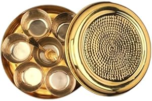 Premium Brass Indian Spice Rack