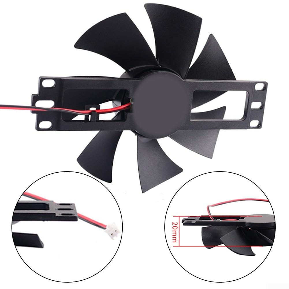 Ventilateur de refroidissement pour cuisinière à induction, 18 V, remplacement pour plaque à induction, design en plastique à 7 lames, refroidissement efficace CC 18 V pour appareils de cuisine