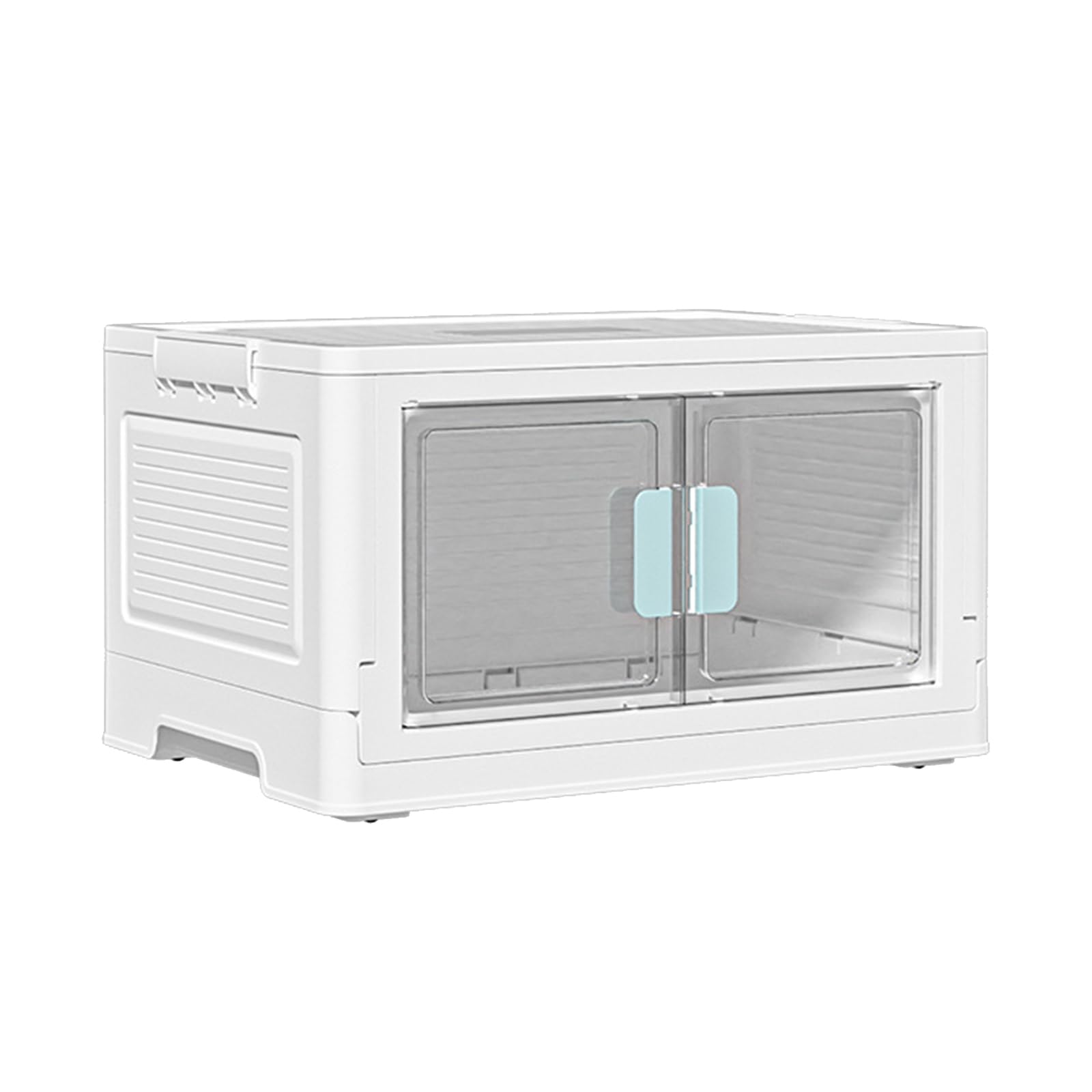 Armoire de rangement double porte bois empilable avec organiseur de livres