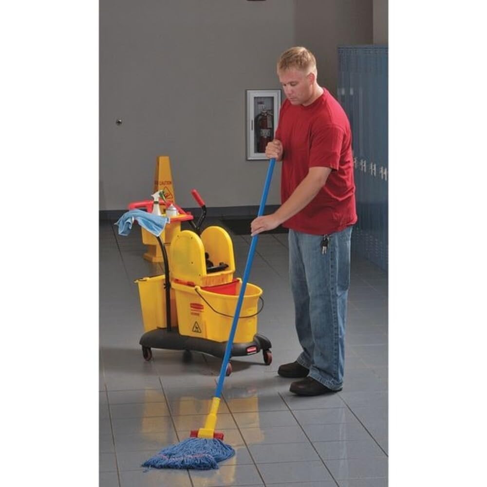 Mop Handle, Jaw, 60", Handle Color: Gray