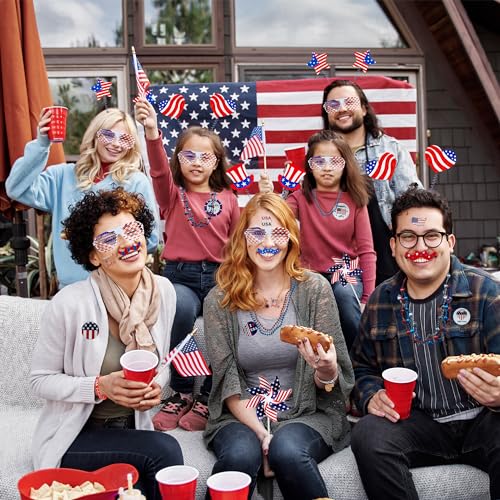 136pcs4thofjulyaccessoriespatrioticpartyfavorsfourthofjulydecorationsuppliesheadbandshutterglassestattoostickernecklaceflagamericanmemorialindependencedayusathemed Urban Country Home Decor 136pcs 4th of july accessories patriotic party favors fourth of july decoration supplies headband shutter glasses tattoo sticker necklace flag american memorial independence day usa themed urban country home decor