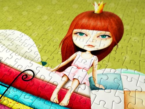 1000 Piece Jigsaw Puzzle for Adults - Fairytale Princess & The Pea, Patchwork Quilts | Matte Anti-Glare Finish | Fun & Challenging Puzzle | 27x19 in | Unique Gift | Enjoy - image 7