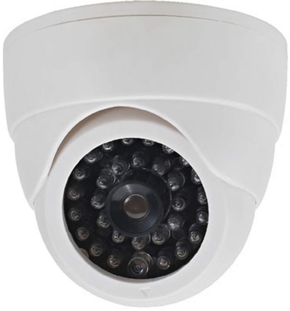 15-CDM07 Caméra factice avec lumière LED (Blanc)