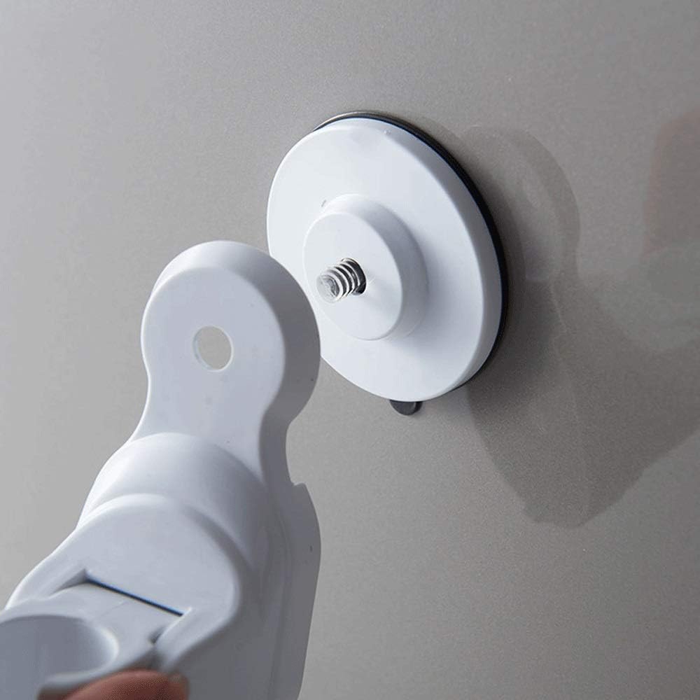 2 Pieces Adjustable Shower Bracket Universal Shower Bracket Bathroom Shower Bracket No Drilling Suction Cup Wall Mounted Suction Cup Shower Bracket