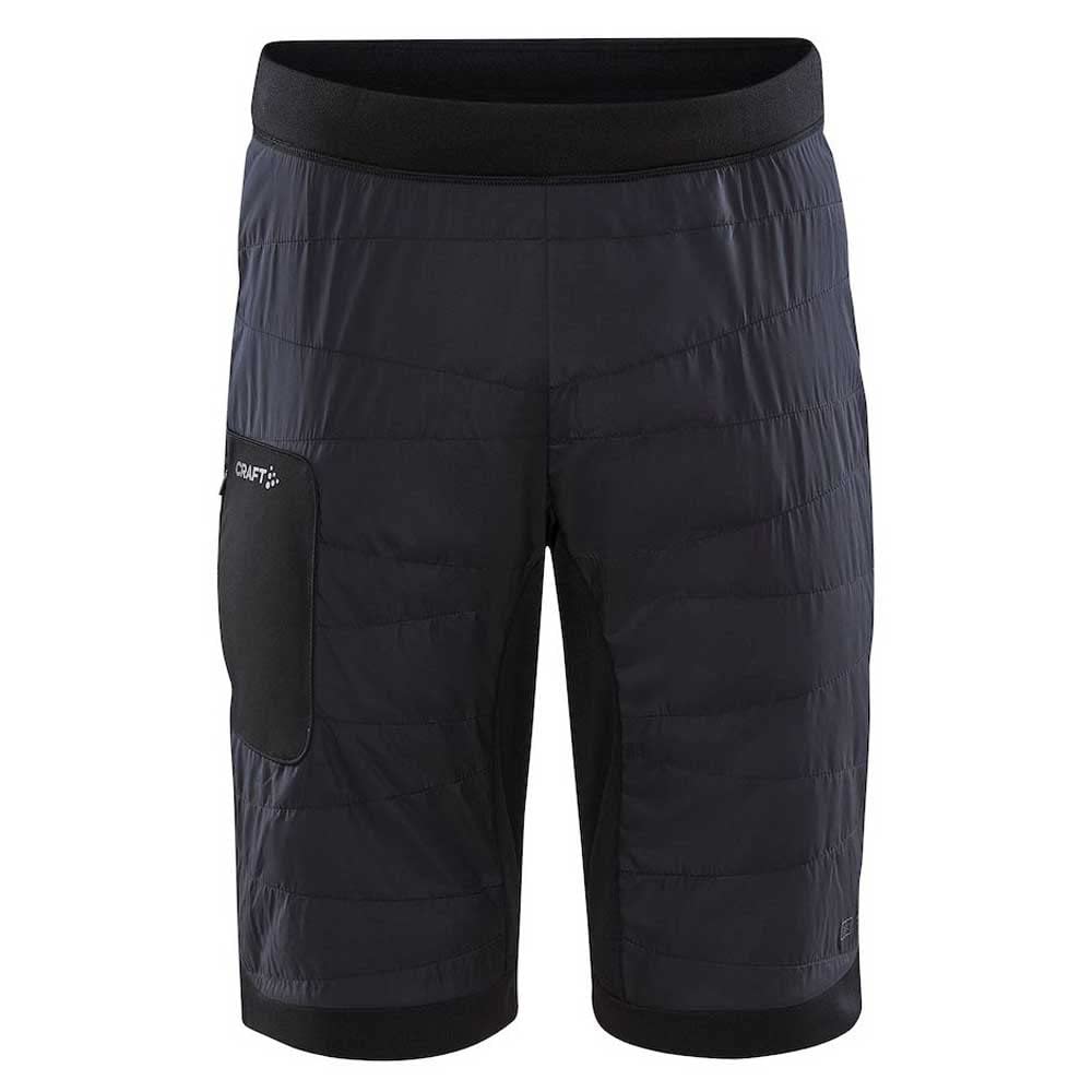 Craft Sportswear Mens Core Nordic Training Insulate Shorts Quilted Wind Resistant Ski Snow Shorts with Pocket