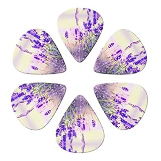 Ensemble de 6 médiators de guitare fleur de lavande pour guitare acoustique, guitare électrique, basse, ukulélé – fin… - Les Beatles, Paul McCartney, John Lennon, RIngo Starr, George Harrison Ensemble de 6 médiators de guitare fleur de lavande pour guitare acoustique, guitare électrique, basse, ukulélé - fin… – Image 4