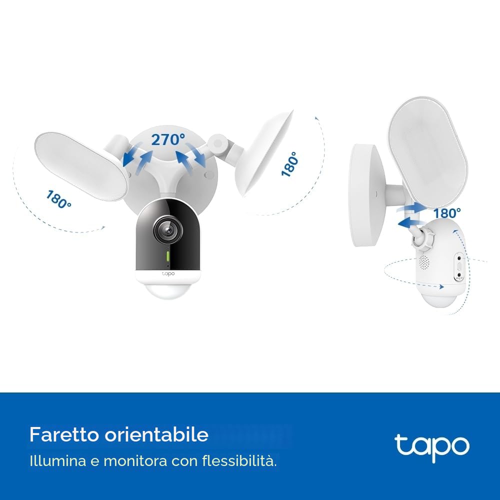TP-Link Tapo C720, IP-Sicherheitskamera, Drau?en, Verkabelt & Kabellos, 2800 Lm, 5000 K, Wand