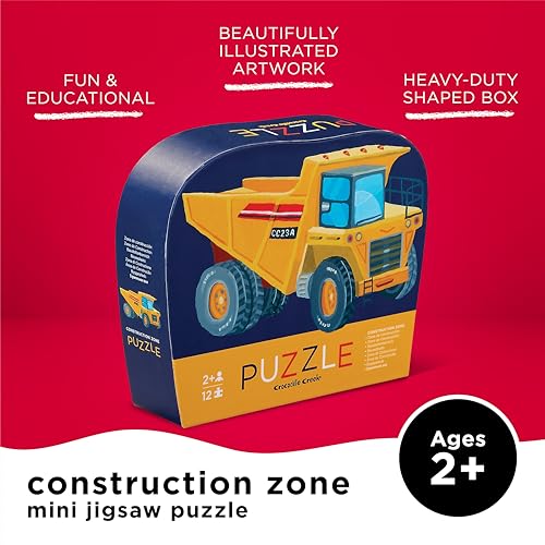 Puzzle de construcción Crocodile Creek de 12 piezas mini para niños 2