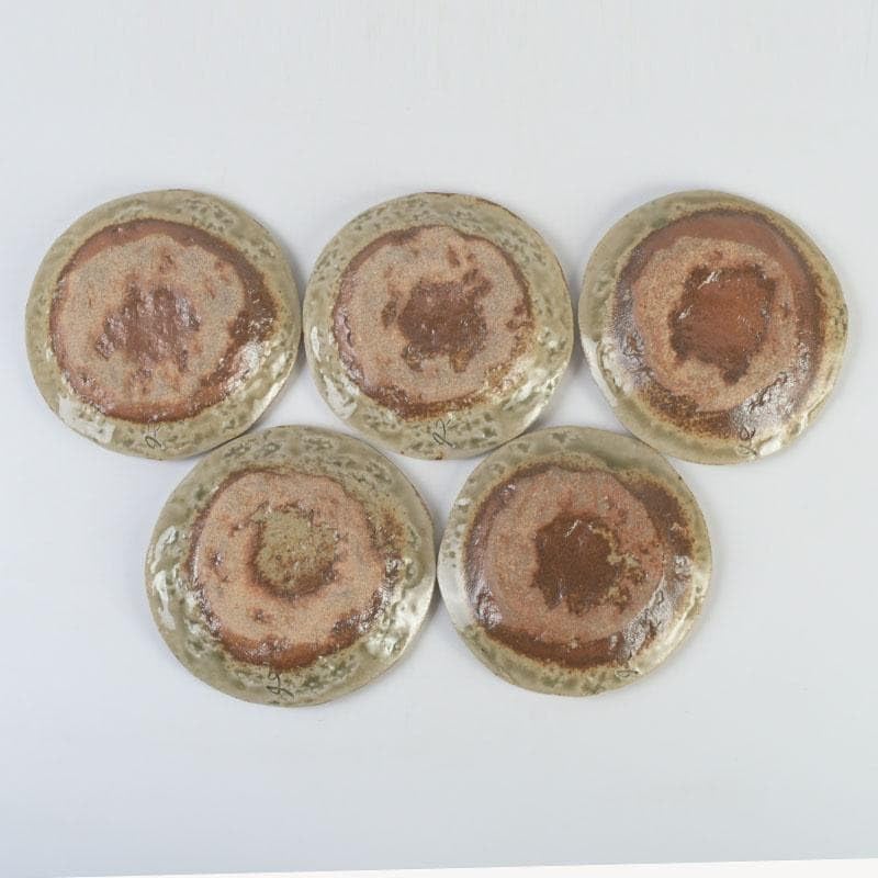 【未使用】　有田焼　青藍窯　古伊万里紋 金蘭手　金彩　八角皿　5枚揃 元箱 未使用】 有田焼 青藍窯 古伊万里紋 金蘭手 金彩 八角皿 5枚揃