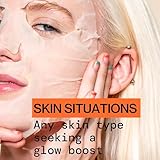 Pacifica Sheet Face Mask - Glow Baby Brightening Facial Mask w/Vitamin C, Aloe & Kelp – Cooling Mask for Dark Spots & Fine Lines - Clean Beauty Vegan & Cruelty-Free Dermatologist Tested - Image 2