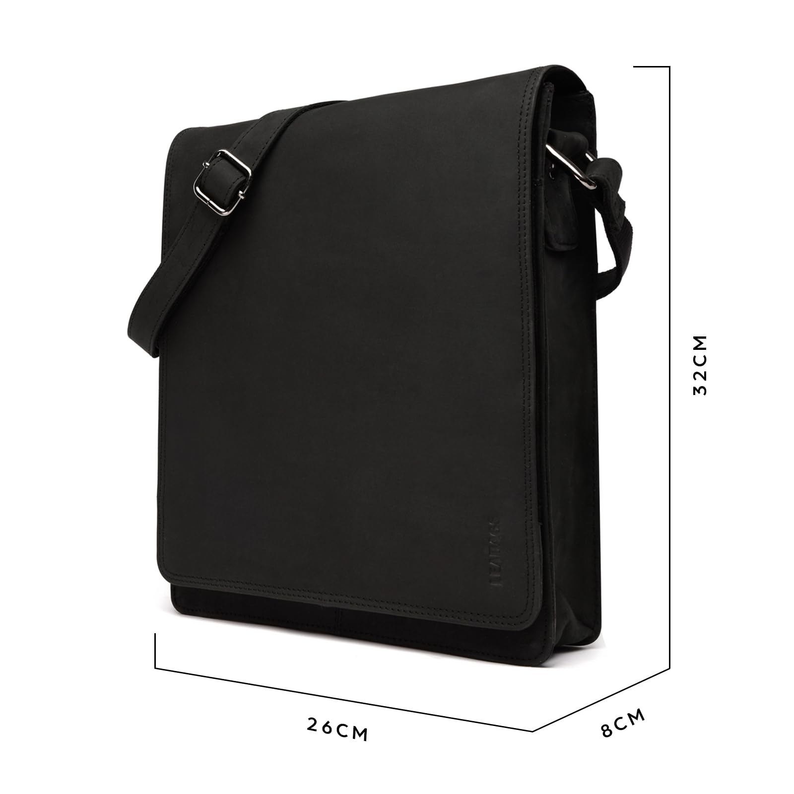 LEABAGS London - Bolso bandolera Unisex adulto
