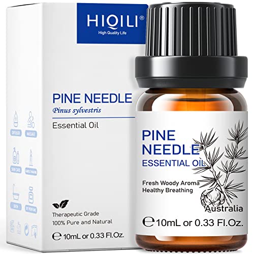 Image of HIQILI 10ml Pine Essential Oil, 100% Pure Natural for Diffuser, Clean Spary, Winter Candle Making Scent- 0.33 Fl Oz