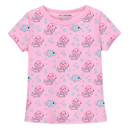 Image of Trampoline Girls Pack of 2 T-Shirt and Shorts Set | Unicorn & Ocean Print