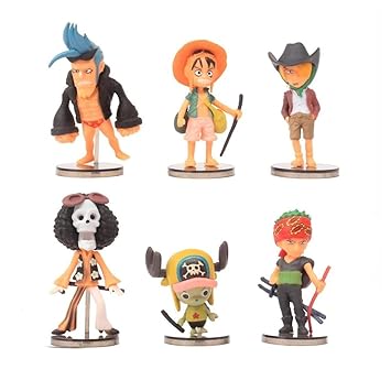 Offo One Piece Anime Chibbi Figures [6-9 cm] for Home Decors, Office Desk and Study Table