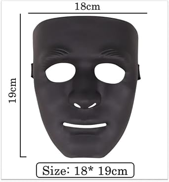 jokeshop Hard Plastic Face Mask Halloween Party Scary Full Face Man Dance Masquerade Cosplay Party Thick Plastic Durable Masks