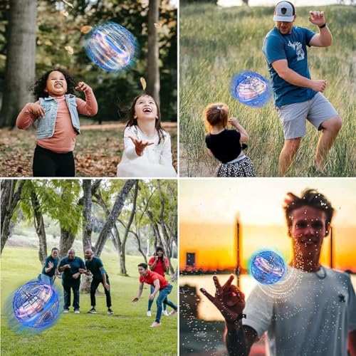 Image of Flying Ball Toy Flyorb Magic Ball Boomerang Mini Pro Flying Spinner Fidget Toys for Boys Girls Kids Adult Indoor Outdoor USB Rechargeable Built-in RGB Lights 360Rotating