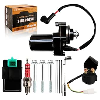 Starter Con Relè CDI Motorino D'avviamento A 3 Bolt Per Taotao 125cc ATV E DirtBike, Con Relay E CDI Motorino Avviamento Con Relay CDI - Foto 9