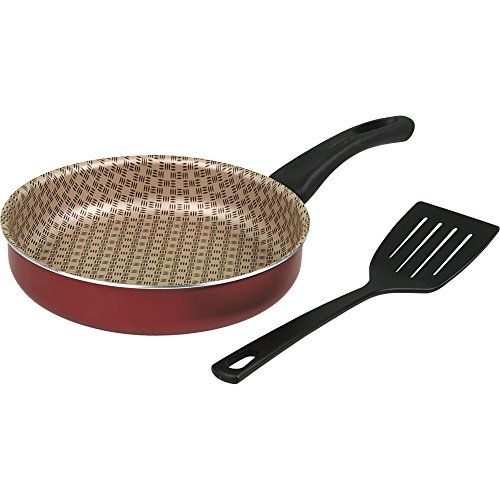 Frigideira Reta de Alumínio com Revestimento Interno de Antiaderente Tramontina Vermelho 22Cm