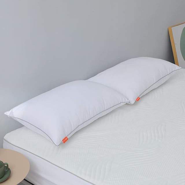 Sweetnight Pillows Pack of 2,Hotel Quality Pillows 2 Pack-Soft Support Bed Pillows for Neck Pain Sufferers/Side and Back Sleepers,Sleeping Pillows with Hypoallergenic Cotton Cover 48 x 74 cm
